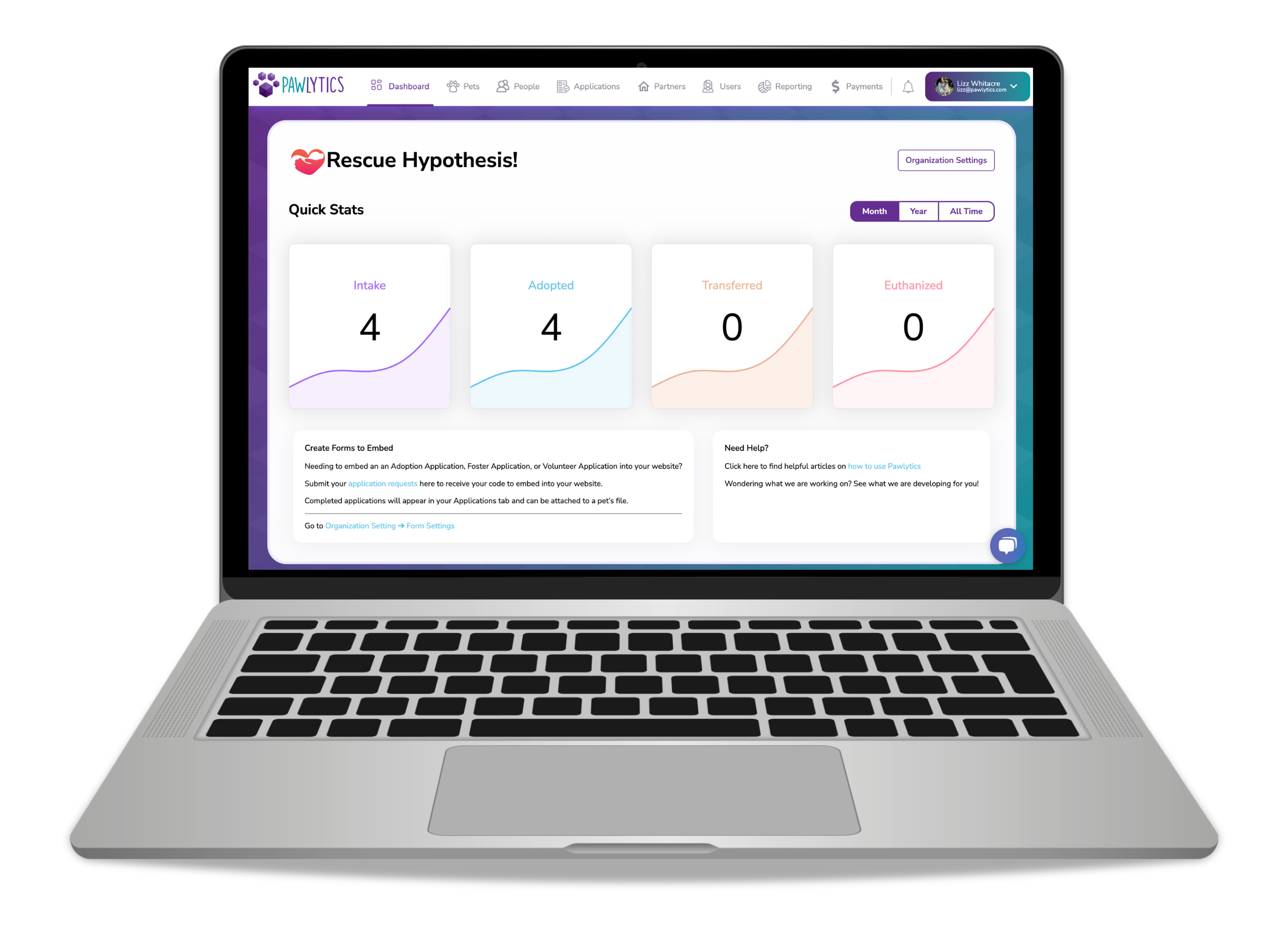 Easy to use animal rescue software dashboard (1)