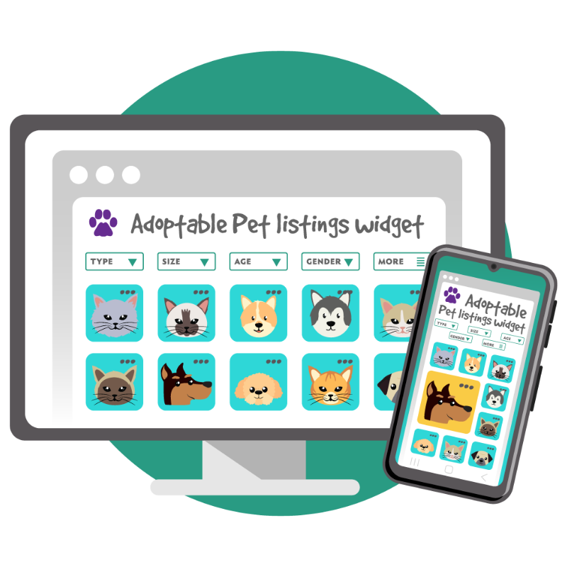 List Adoptable Pets on Website